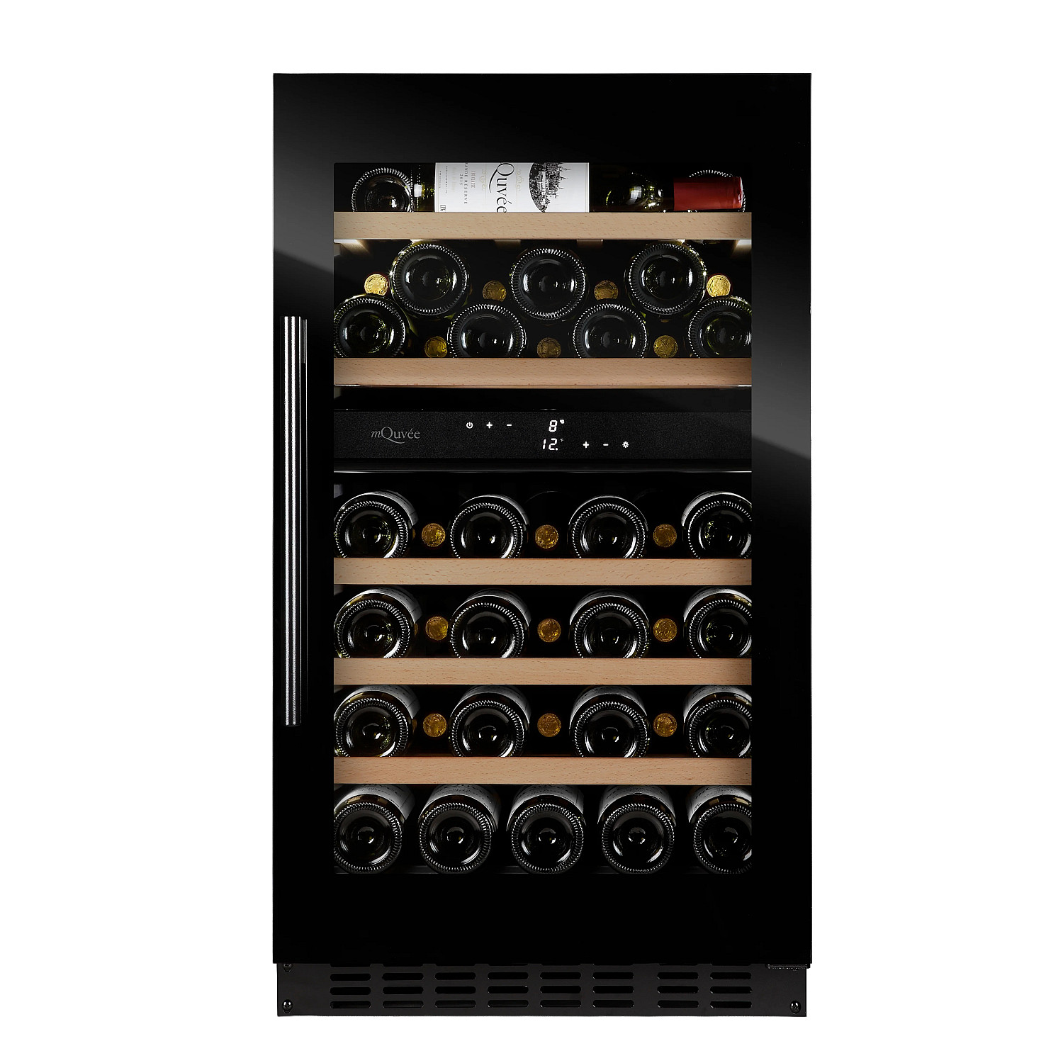 Mquvée vinkyl inbyggnad wcd50fgb-800 - inbyggd winecave 800, 46 flaskor, 50 cm, svart