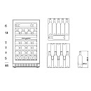 mQuvée - WCD50S-800 - Inbyggd WineCave 800, 46 flaskor, 50 cm, rostfri