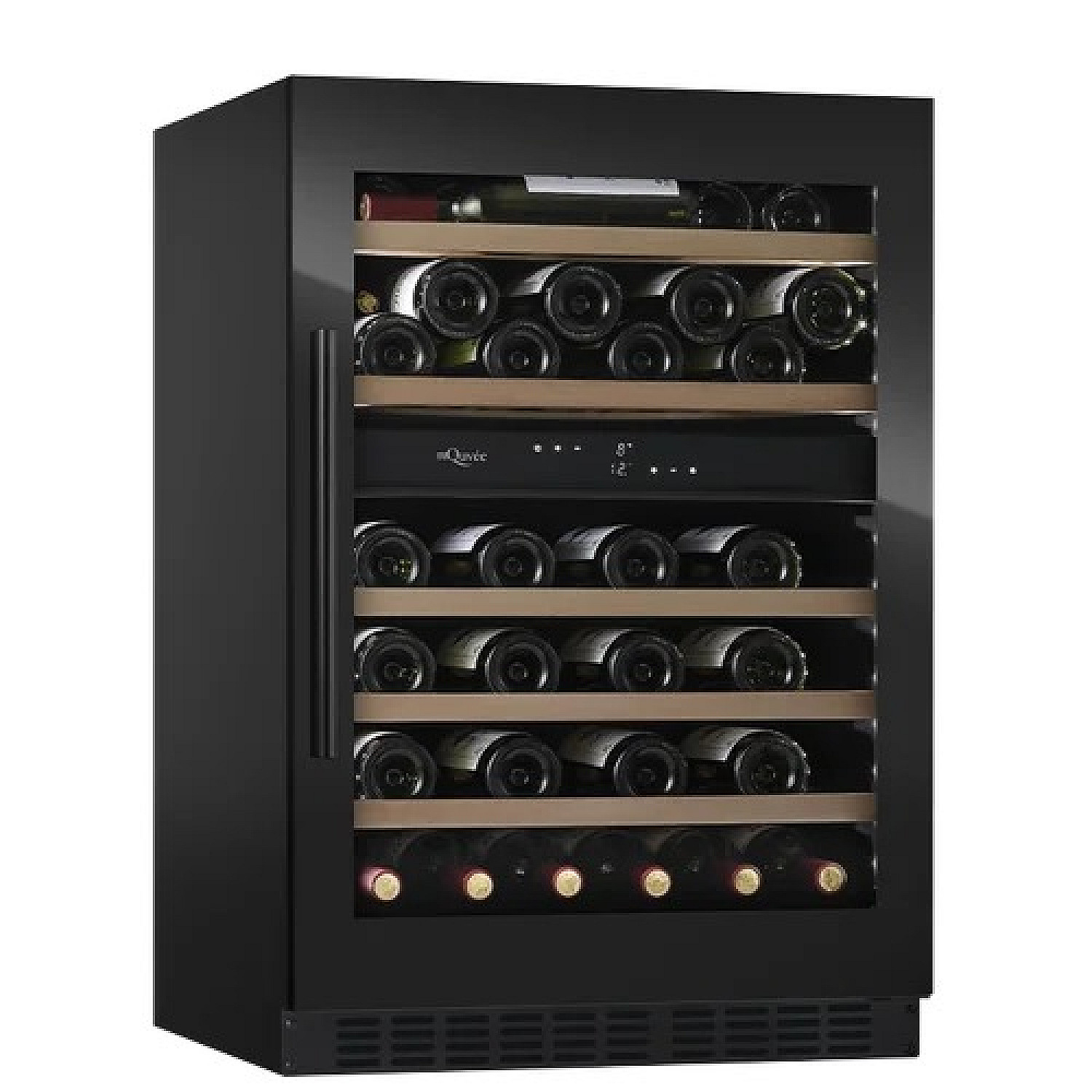 Mquvée vinkyl inbyggnad wcd60fgb-800 - inbyggd winecave 800, 53 flaskor, 60 cm, svart