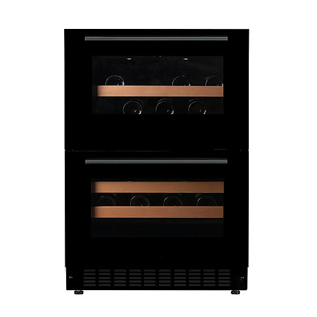 mQuvée - WineCave 60DD Fullglass - Vinkyl 44 flaskor med dubbel dörr