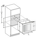 mQuvée - WineKeeper 25D - Integrerbar vinkyl 26 flaskor, 2 zoner
