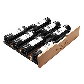 Tillbehör vinkylskåp mQuvée - Label-view hylla Velvet 125 - Plats för 7 flaskor