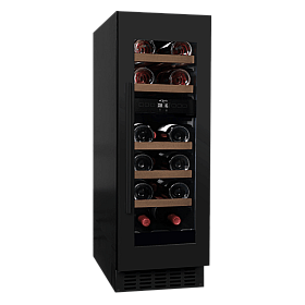 Vinkyl inbyggnad mQuvée - WineCave 780 30D Anthracite - Vinkyl 20 flaskor, 2 zoner