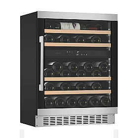 Vinkyl inbyggnad mQuvée - WineCave 60D Modern - Inbyggbar vinkyl 45 flaskor, 2 zoner