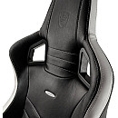 Noblechairs - EPIC Real Leather svart/vit/röd