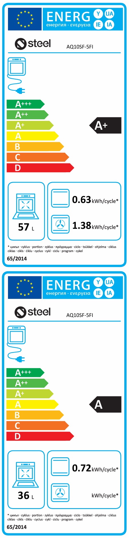 Steel -  Induktionsspis Ascot Combi-Steam 100cm med Två Ugnar, Svart/Rostfri