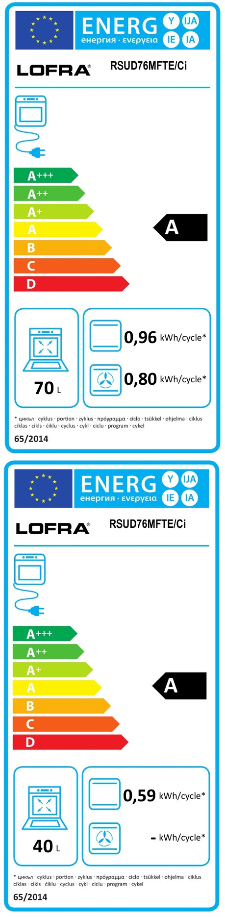 Lofra -  Gasspis Dolce Vita, Rostfri/brons, 70 cm 2 Ugnar