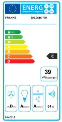 Franke - Fläkt 1201A-10 AC 60 vit