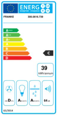 Franke - Fläkt 1201A-10 AC 50 vit