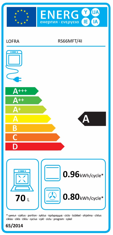 Lofra -  Induktionsspis Dolce Vita 60 cm (1 ugn) (Rostfri/Krom)