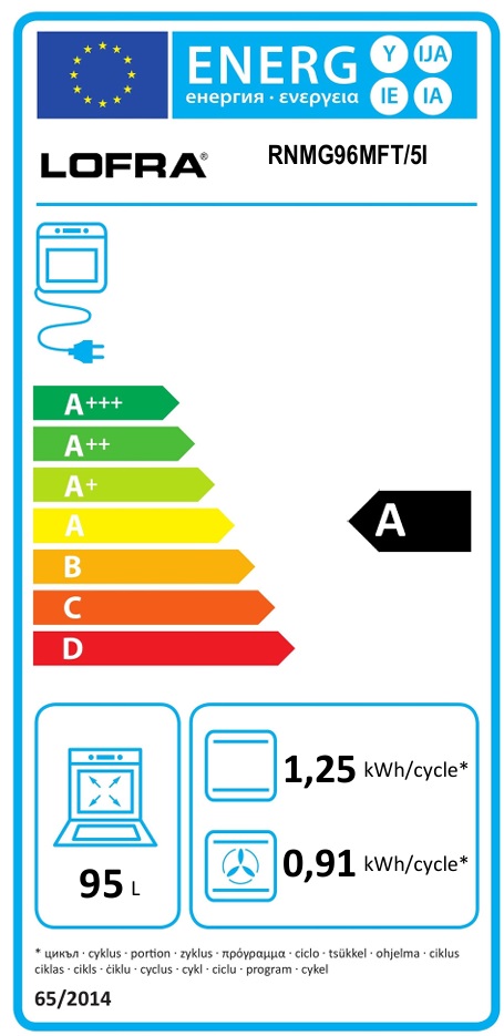 Lofra -  Induktionsspis Dolce Vita 90 cm 1 Ugn, Svart/Brons