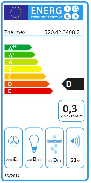 Thermex - York III, Standard, 600 mm, vit