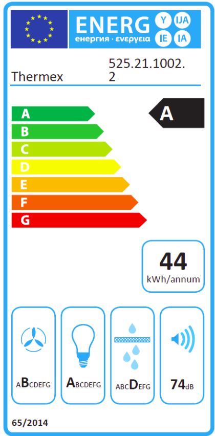 Thermex - Trent (Nimes) bänkmodell 58cm rostfri/glastouch