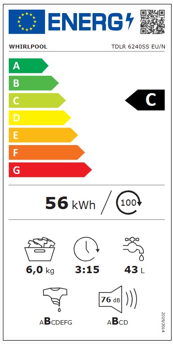 Whirlpool - TDLR 6240SS EUN