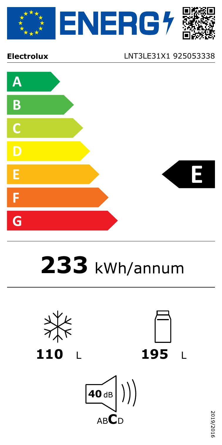 Electrolux - LNT3LE31X1 Electrolux - LNT3LE31X1