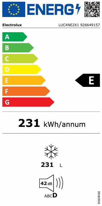 Electrolux - LRC4DE3X1 - LUC4NE2X1 - 175cm, CustomFlex, NoFrost Electrolux - LRC4DE3X1 - LUC4NE2X1 - 175cm, CustomFlex, NoFrost