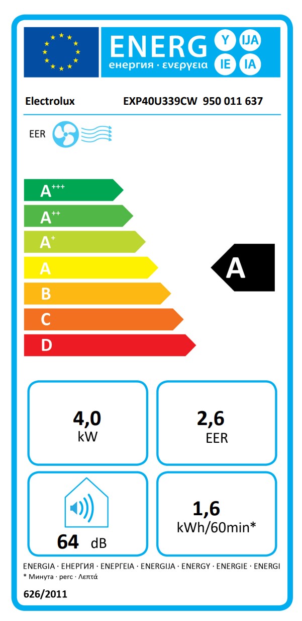 Electrolux - EXP40U339CW - 14000BTU WIFI