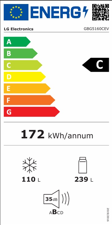 LG - GBG5160CEV - Door Cooling med WIFI LG - GBG5160CEV - Door Cooling med WIFI