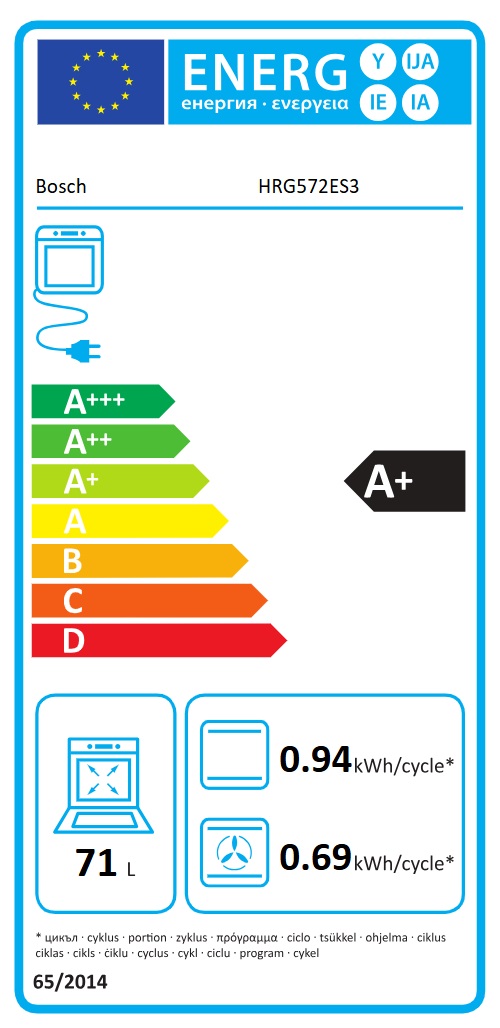 Bosch - HRG572ES3 - Rostfri Serie 4, Ångfunktion