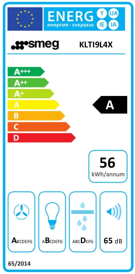 Smeg - KLTI9L4X - Rostfritt stål och svart glas, Bredd 90 cm