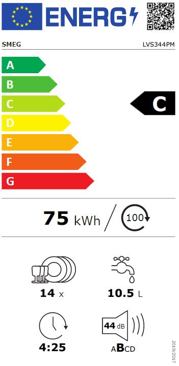 SMEG - LVS344PM Rostfri, Tyst (44db)