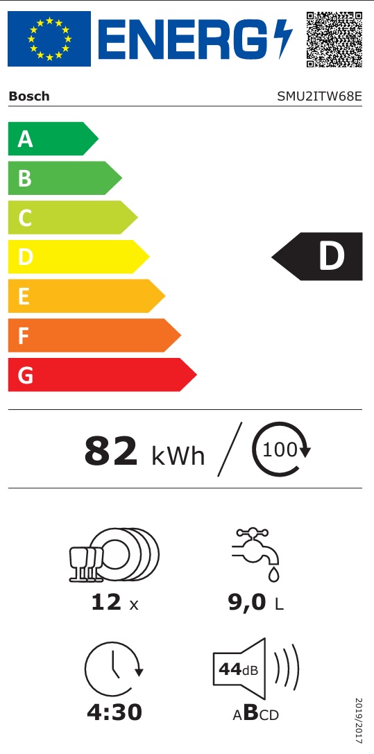 Bosch - SMU2ITW68E - Vit Serie 2, ExtraDry & Home Connect