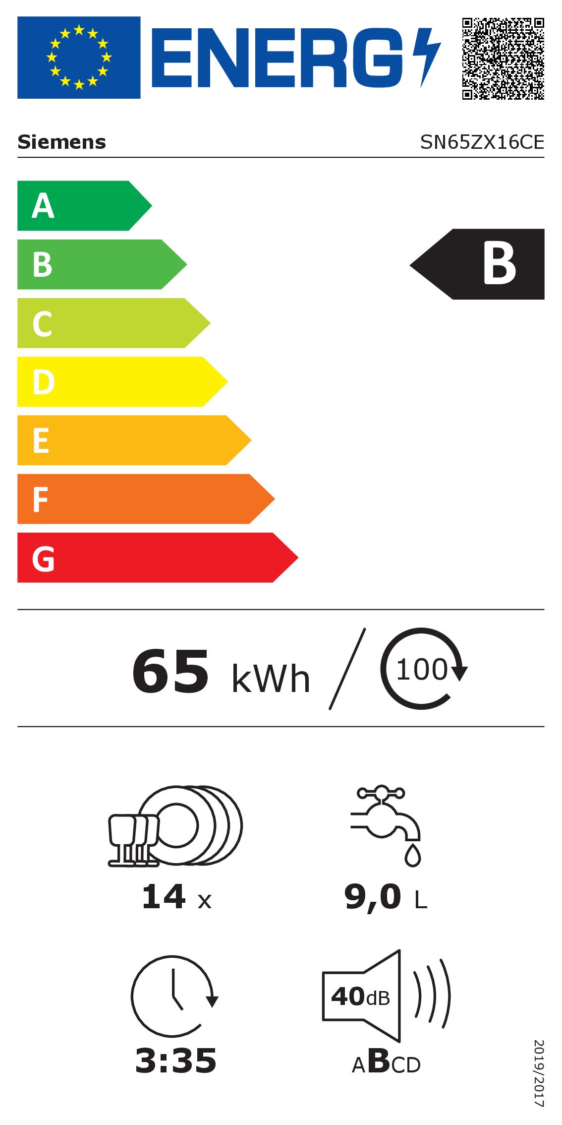 Siemens - SN65ZX16CE - IQ500 Siemens - SN65ZX16CE - IQ500