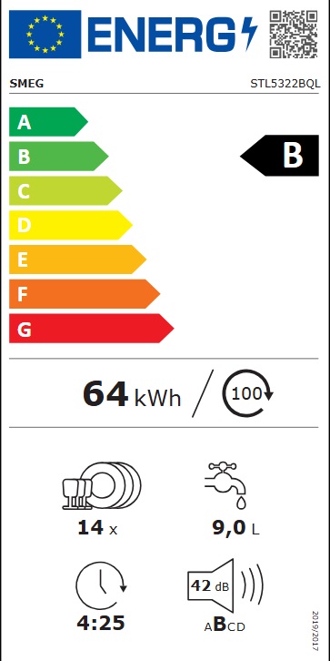 Smeg - STL5322BQL - Integrerad