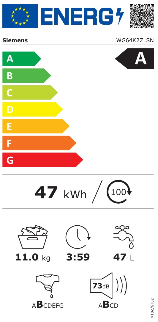 Siemens - WG64K2ZLSN-WQ42K20LSN - IQ500 med home Connect Siemens - WG64K2ZLSN-WQ42K20LSN - IQ500 med home Connect