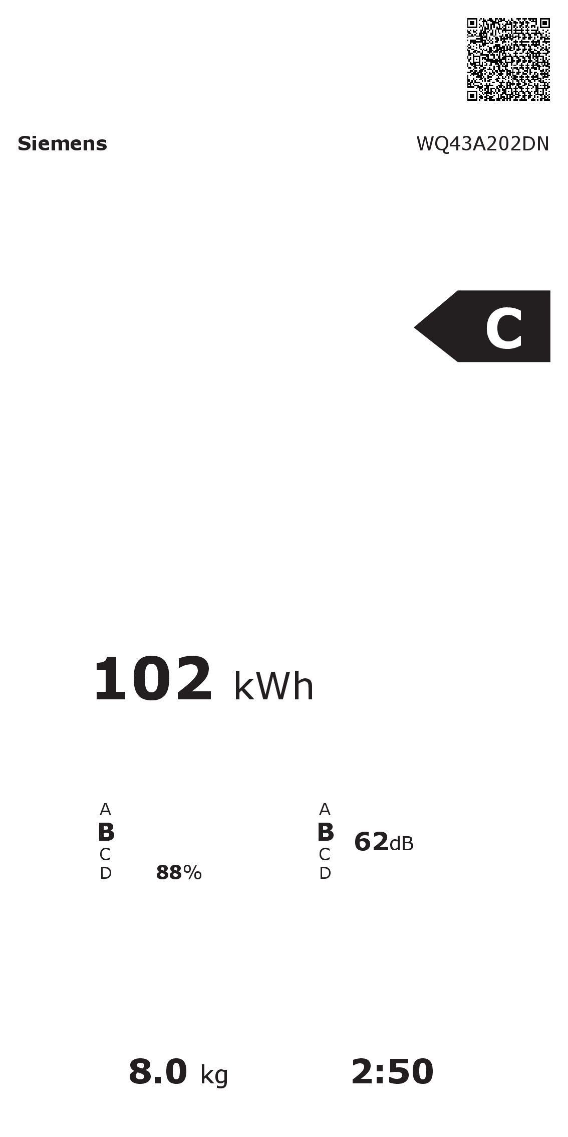 Siemens - WQ43A202DN - iQ300