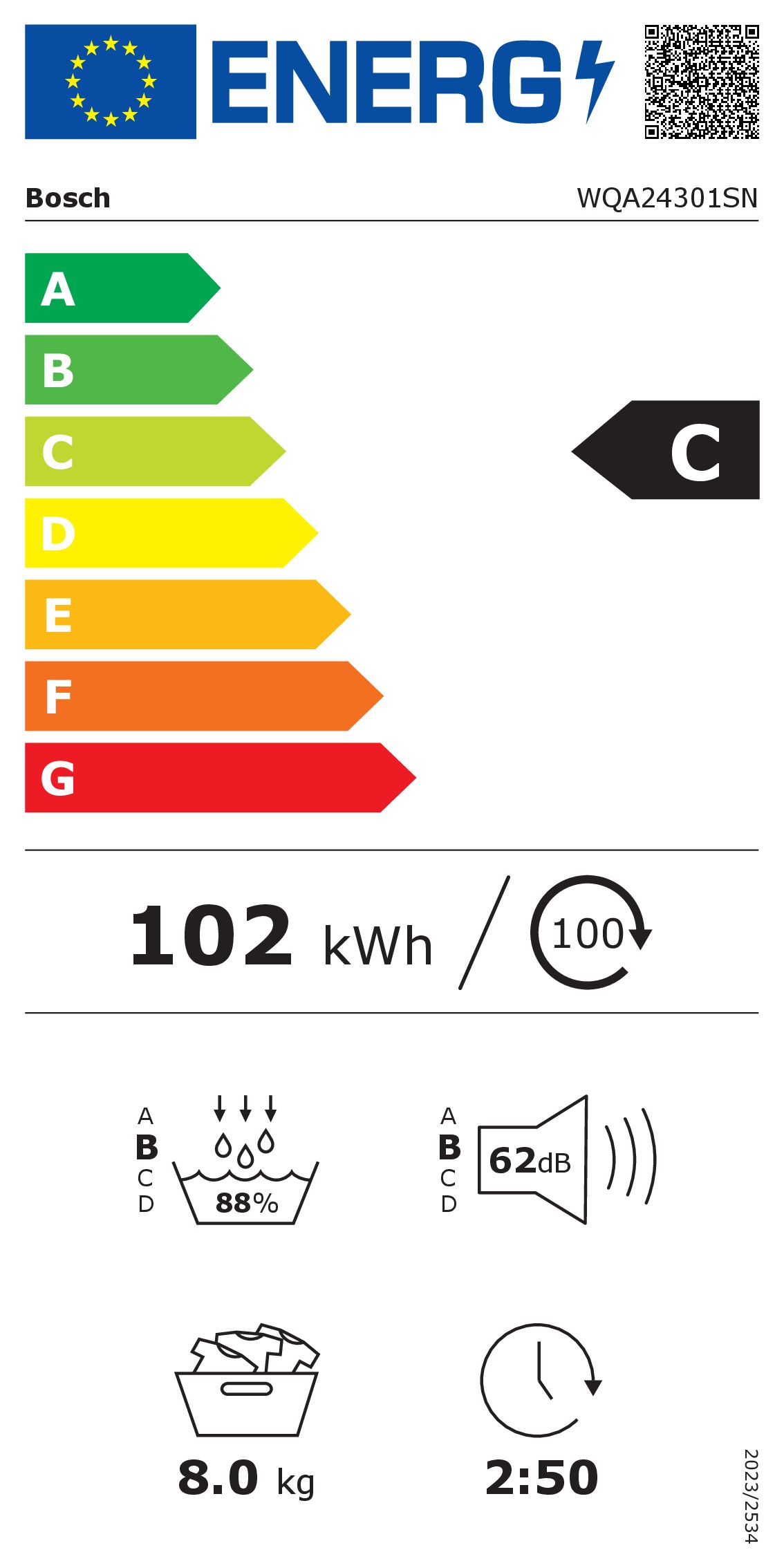 Bosch - WQA24301SN - Serie 4