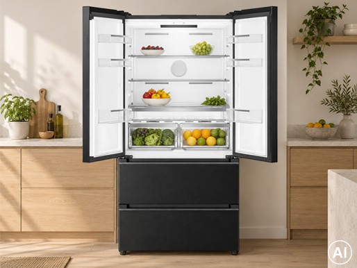 Fristående Smeg FQ55FKDD i Dark Inox Look i köksmiljö