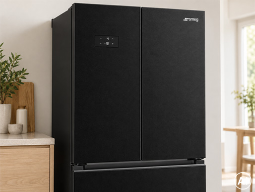 Utvändig display på Smeg FQ55FKDD i Dark Inox Look