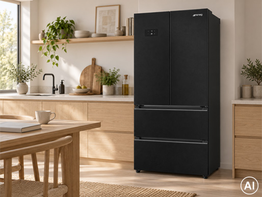 Kylutrymmet i Smeg FQ55FKDD med MultiFlow